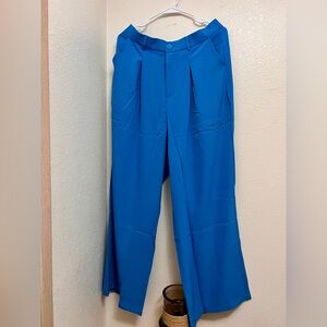 Women vibrant Aqua Blue Dress Pants